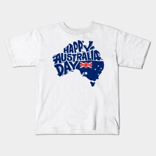 happy Australia day Kids T-Shirt